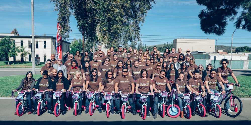 UPS Holds Bike Build Volunteer Event at TWR