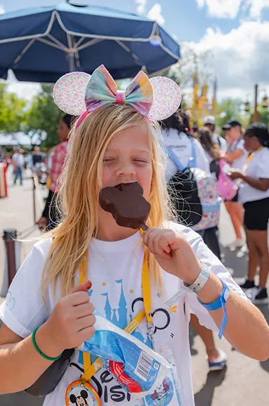 girl eating icecream