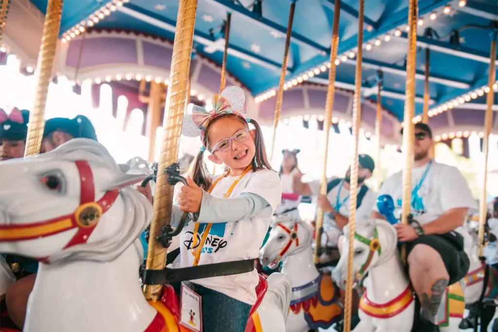 kids in carousel