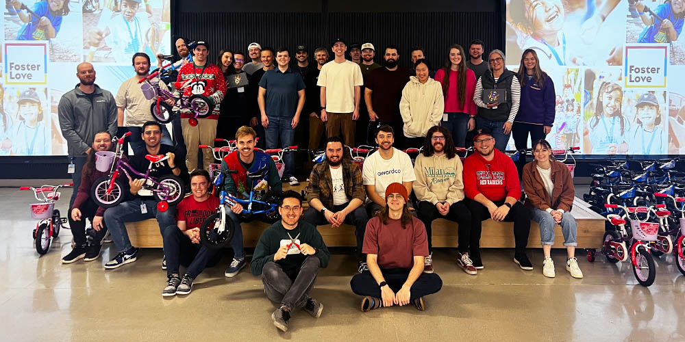 Utah Team Build Assembles Bikes and STEM Boxes for Kids in Foster Care