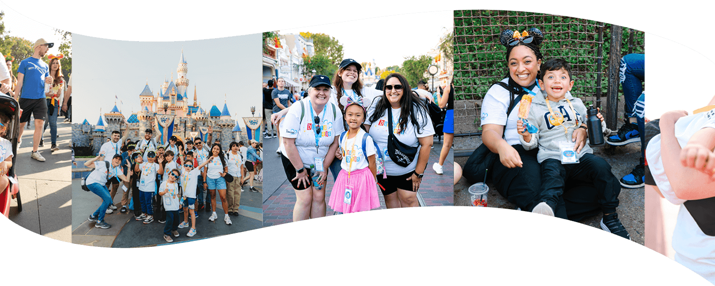 Disney Days volunteer sponsors and kids