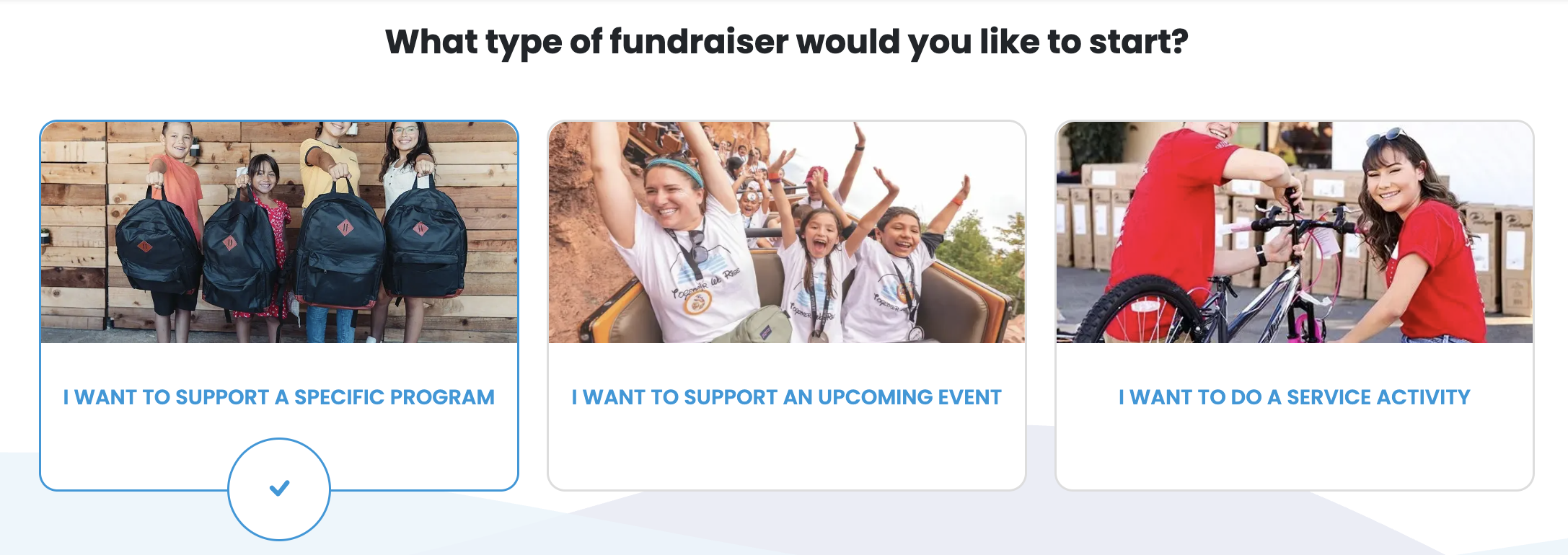 Foster Love Fundraiser Step 1