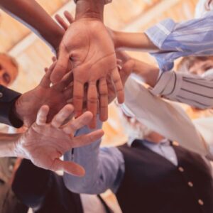 teamwork hands