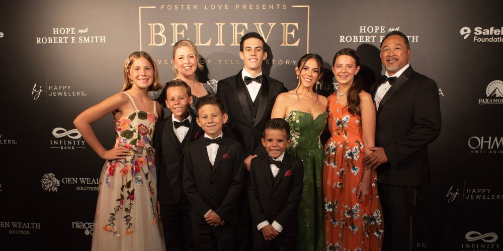 the willis family at the foster love believe gala