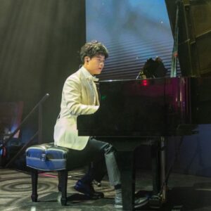 Everett playing Piano