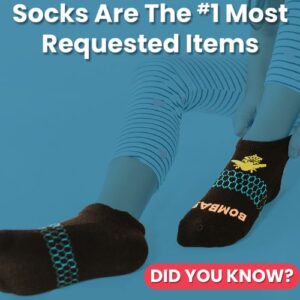 Socks are the least donated items to shelters and agencies