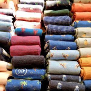 Rows of socks