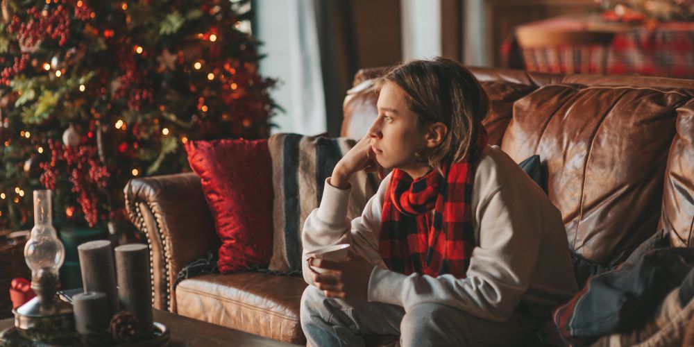a boy in foster care during the holidays