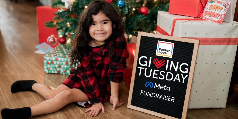 How to start a meta fundraiser for giving tuesday text on signboard