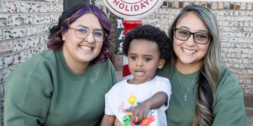 Jonah and moms Rubi and Melody Borjas