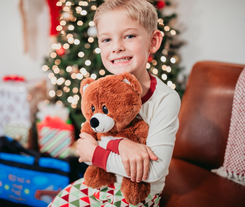 Teddy Bear Comfort Item from a Foster Love Sweet Case Duffle Bag