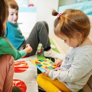 children playing with toys