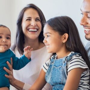 parents with their kids