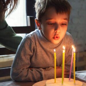 boy celebrating birthdays in foster care